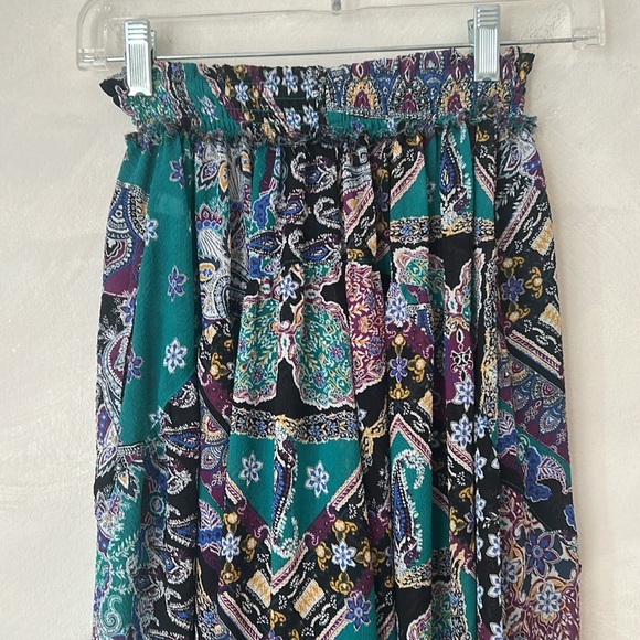 INTIMATELY FREE PEOPLE Sz XS STARSHINE SHEER PRINTED SMOCKED WAIST LOUNGE PANT - Picture 8 of 11